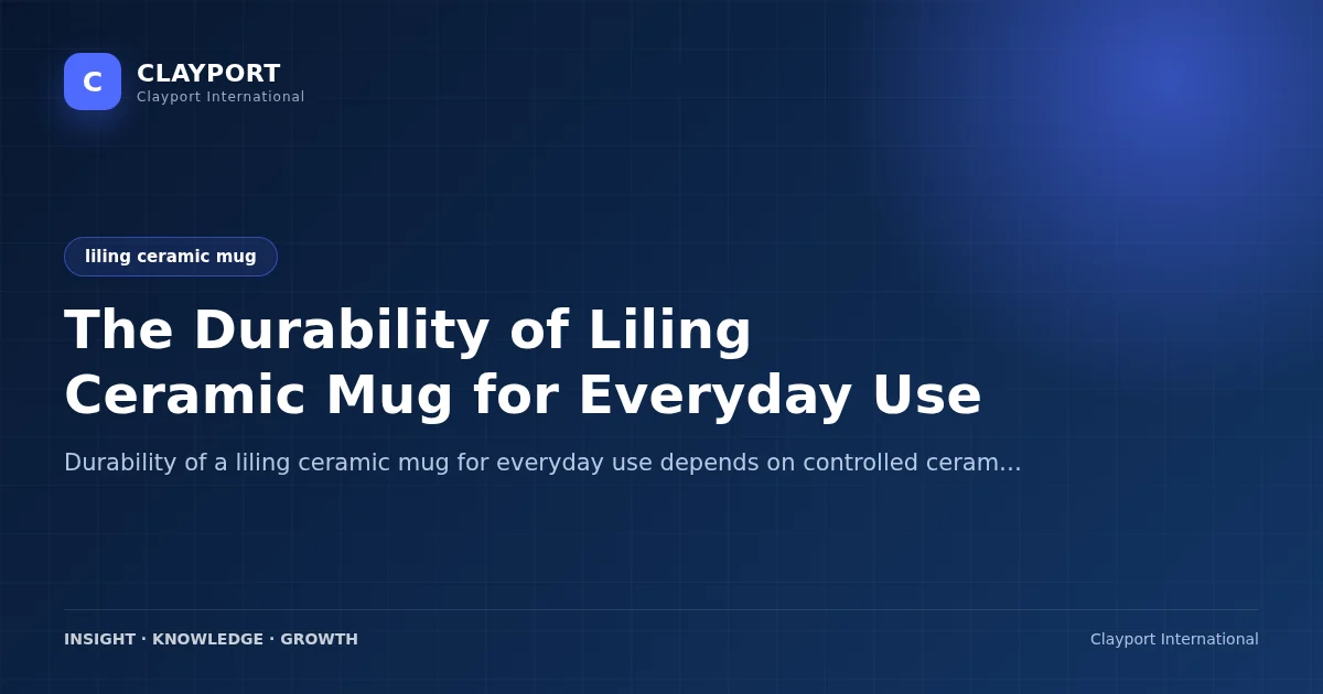 The Durability of Liling Ceramic Mug for Everyday Use