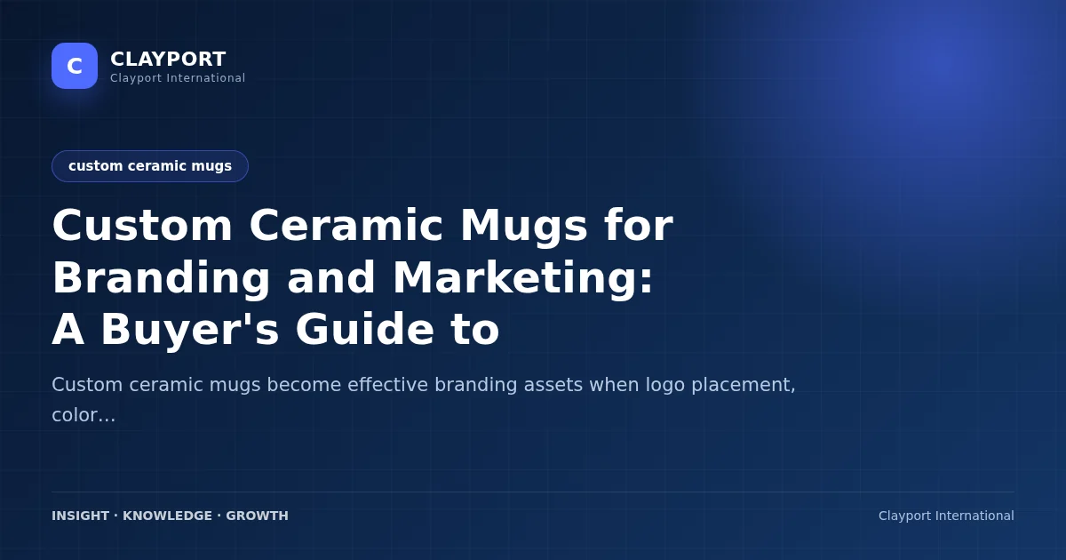 Custom Ceramic Mugs for Branding and Marketing: A Buyer's Guide to Programmable Customization