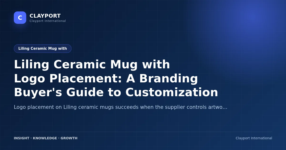 Liling Ceramic Mug with Logo Placement: A Branding Buyer's Guide to Customization