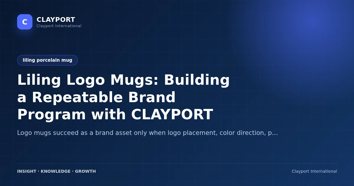 Liling Logo Mugs: Building a Repeatable Brand Program with CLAYPORT