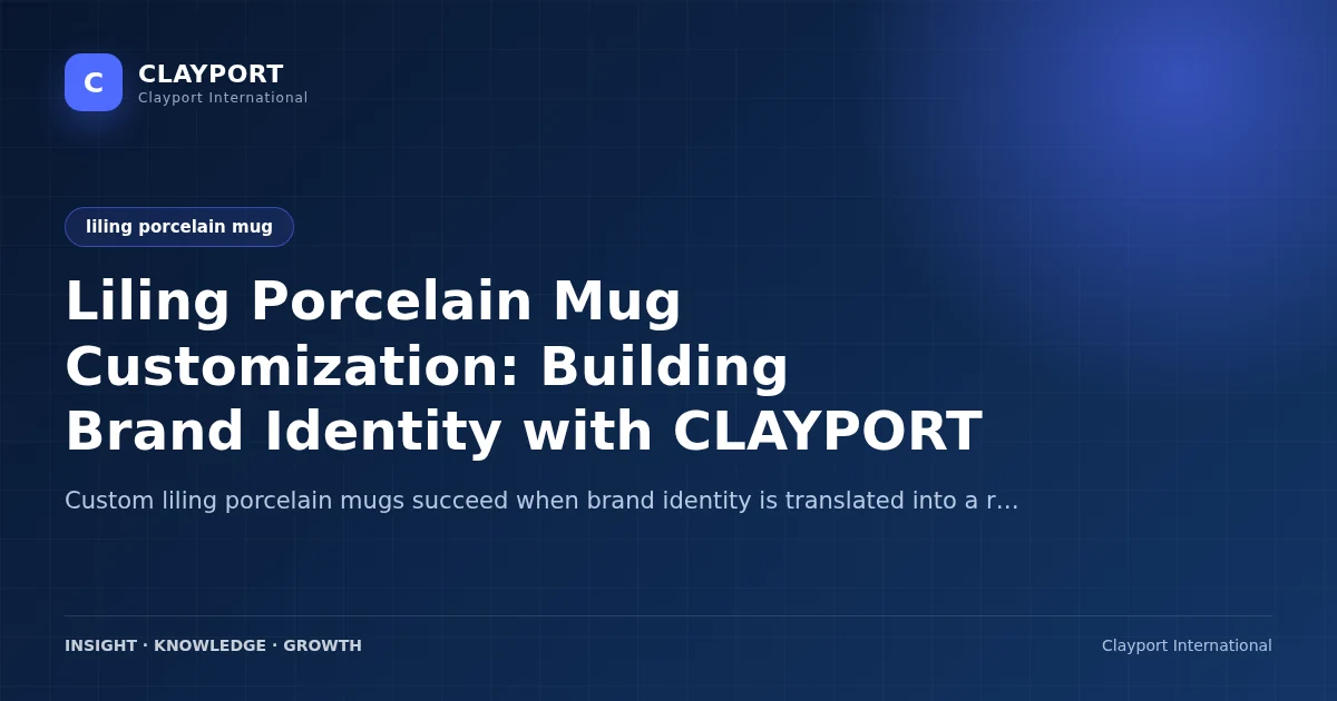 Liling Porcelain Mug Customization: Building Brand Identity with CLAYPORT