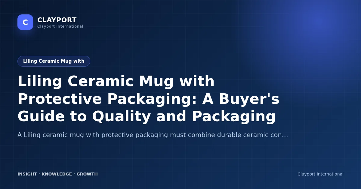 Liling Ceramic Mug with Protective Packaging: A Buyer's Guide to Quality and Packaging